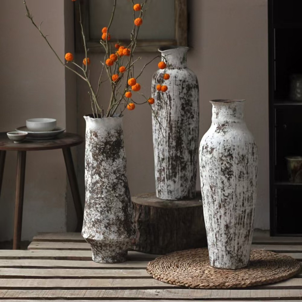 Nordic ceramic floor vases
