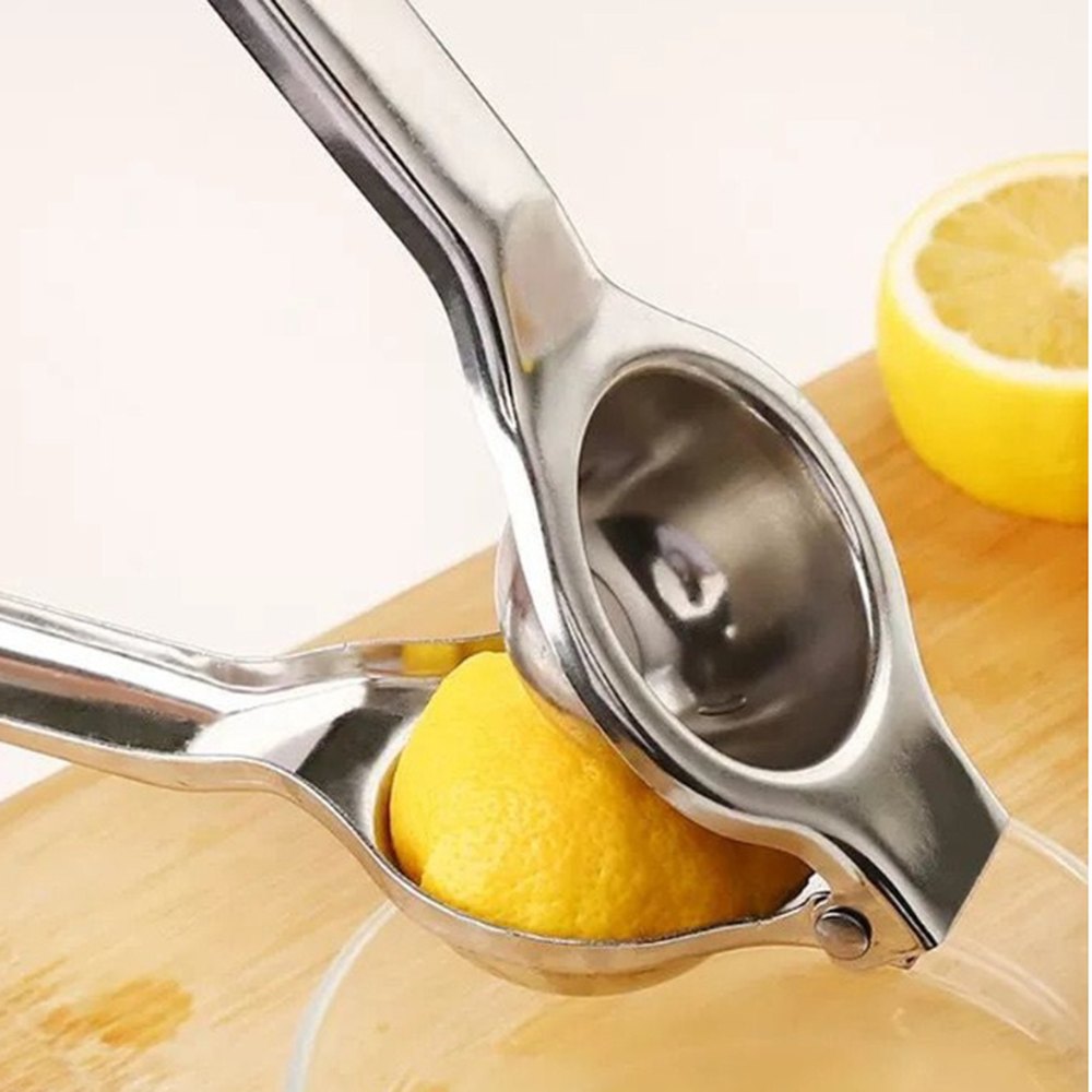 Stainless steel citrus squeezer