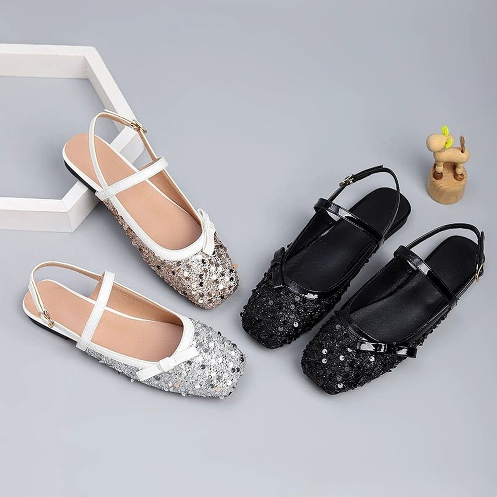 Women's glitter wedding shoes